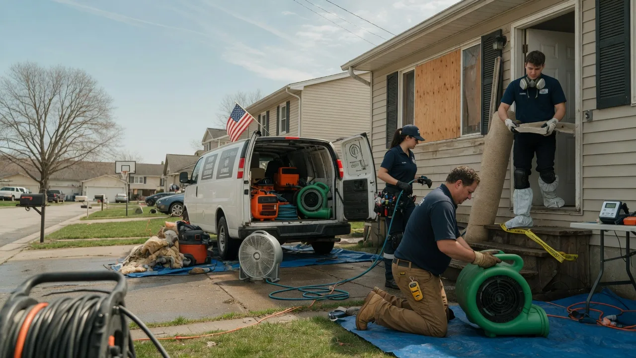 Water Damage Restoration in Berwick, IL near me